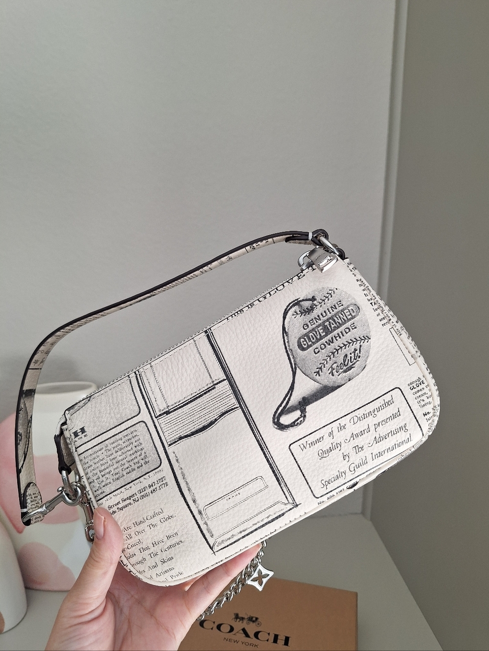 NWT Coach Nolita 19 With Newspaper Print CDC27 - Picture 4 of 11